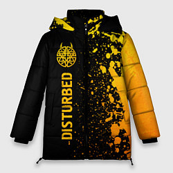 Куртка зимняя женская Disturbed - gold gradient: по-вертикали, цвет: 3D-черный