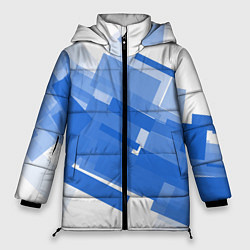 Женская зимняя куртка Геометрия в синем