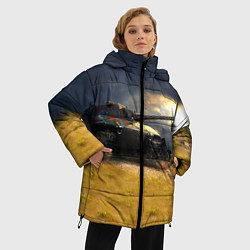 Куртка зимняя женская Танк Е100, цвет: 3D-красный — фото 2
