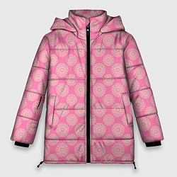 Куртка зимняя женская Классические узоры - паттерн, цвет: 3D-красный