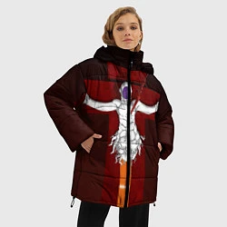 Куртка зимняя женская Evangelion Lilith, цвет: 3D-светло-серый — фото 2