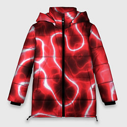Куртка зимняя женская Огненный камуфляж, цвет: 3D-красный