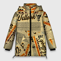 Куртка зимняя женская Vintage Journal, цвет: 3D-черный