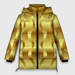 Женская зимняя куртка Золото абстрактная графика