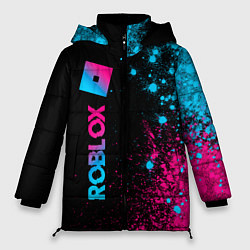 Женская зимняя куртка Roblox - neon gradient: по-вертикали