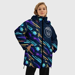 Куртка зимняя женская PSG градиентные мячи, цвет: 3D-черный — фото 2