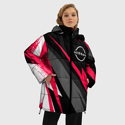 Куртка зимняя женская Nissan fast lines, цвет: 3D-черный — фото 2