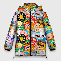 Женская зимняя куртка Skzoo stickers characters