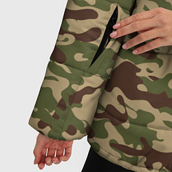 Куртка зимняя женская Камуфляж ВСР-98 Флора, цвет: 3D-светло-серый — фото 2
