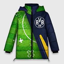 Куртка зимняя женская Borussia football field, цвет: 3D-черный