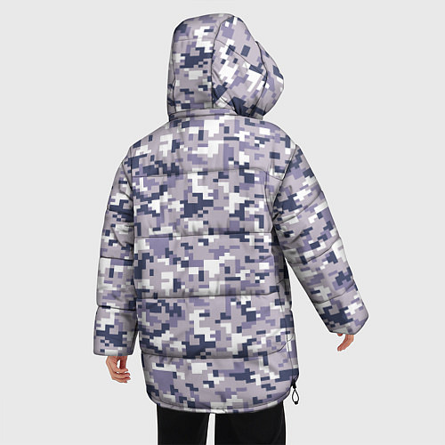 Женская зимняя куртка Камуфляж ACUpat серый пиксель / 3D-Черный – фото 4