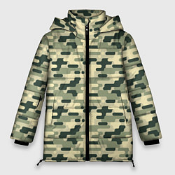 Куртка зимняя женская Камуфляж танковый мелкий, цвет: 3D-светло-серый