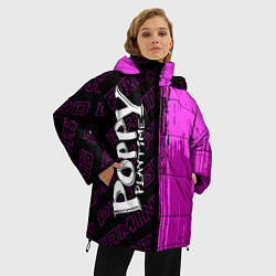 Куртка зимняя женская Poppy Playtime pro gaming: по-вертикали, цвет: 3D-черный — фото 2