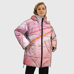 Куртка зимняя женская Коралловый мрамор, цвет: 3D-светло-серый — фото 2