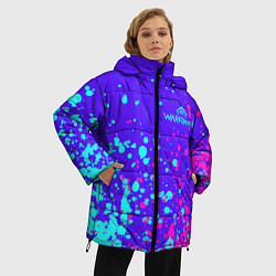 Куртка зимняя женская Warframe art, цвет: 3D-красный — фото 2