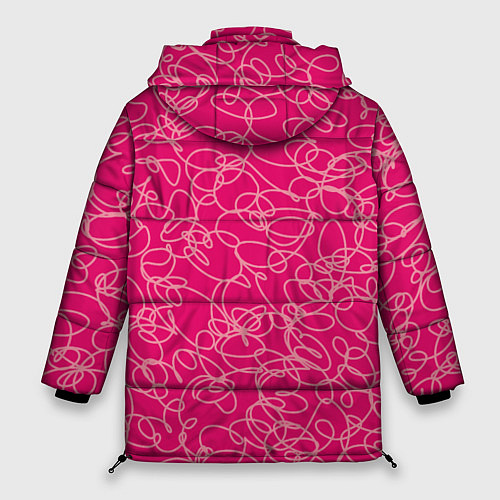 Женская зимняя куртка Особо розовый Девчачий / 3D-Светло-серый – фото 2