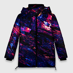 Куртка зимняя женская Отражающие сплетенные нити, цвет: 3D-черный