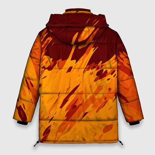 Женская зимняя куртка Лава - брызги / 3D-Красный – фото 2