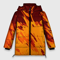 Куртка зимняя женская Лава - брызги, цвет: 3D-красный