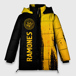 Женская зимняя куртка Ramones - gold gradient: по-вертикали