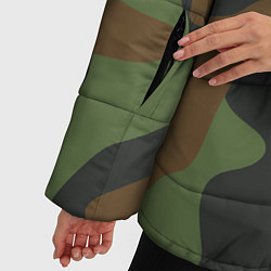 Куртка зимняя женская Камуфляж ВСР-93 крупный, цвет: 3D-черный — фото 2