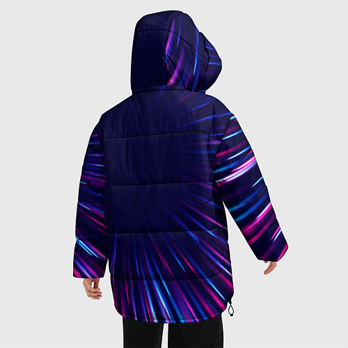 Женская зимняя куртка Exeed neon speed lines / 3D-Черный – фото 4