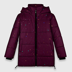 Женская зимняя куртка Абстракция звёздные мечты