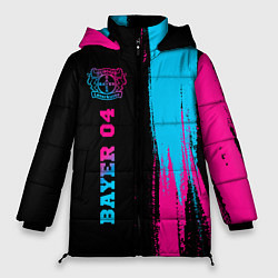 Куртка зимняя женская Bayer 04 - neon gradient: по-вертикали, цвет: 3D-черный