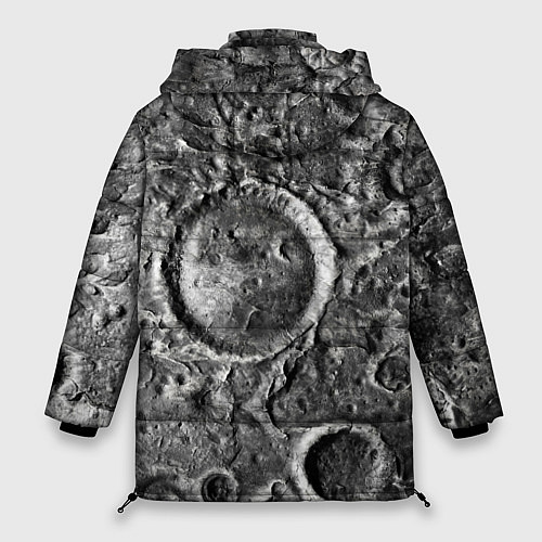 Женская зимняя куртка Поверхность луны / 3D-Красный – фото 2