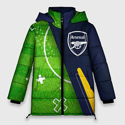 Куртка зимняя женская Arsenal football field, цвет: 3D-черный