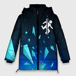 Куртка зимняя женская Portal взрыв частиц, цвет: 3D-черный