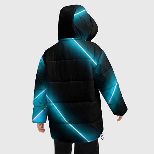 Женская зимняя куртка Ford неоновые лампы / 3D-Черный – фото 4