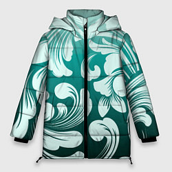 Куртка зимняя женская Гравюра весны, цвет: 3D-светло-серый