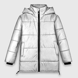 Куртка зимняя женская Белые новогодние снежинки, цвет: 3D-черный