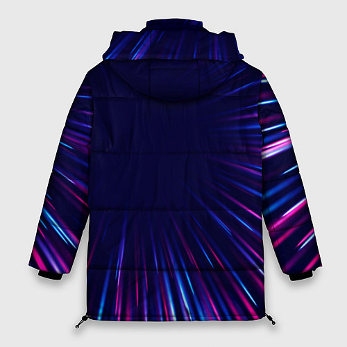 Женская зимняя куртка Mercedes neon speed lines / 3D-Светло-серый – фото 2