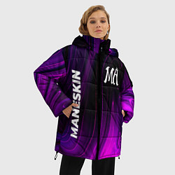 Куртка зимняя женская Maneskin violet plasma, цвет: 3D-черный — фото 2