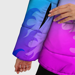Куртка зимняя женская Scorpions неоновый огонь, цвет: 3D-светло-серый — фото 2