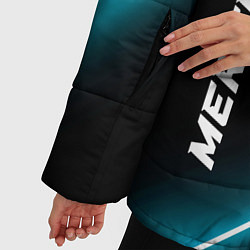 Куртка зимняя женская Mercedes неоновые лампы, цвет: 3D-черный — фото 2