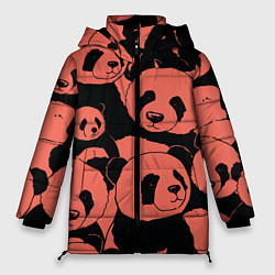 Женская зимняя куртка С красными пандами
