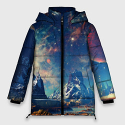 Женская зимняя куртка Горы и бескрайний космос