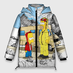 Женская зимняя куртка Барт Симпсон и его папаша