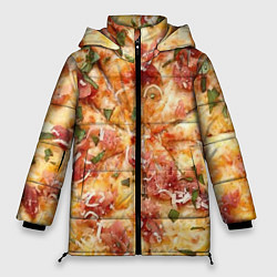 Женская зимняя куртка Вкусная пицца