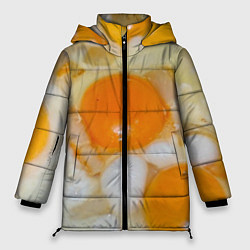 Куртка зимняя женская Яичница с салом, цвет: 3D-черный
