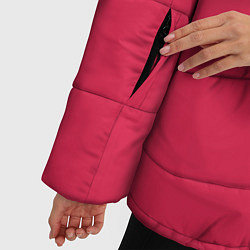 Куртка зимняя женская Viva magenta pantone textile cotton, цвет: 3D-черный — фото 2