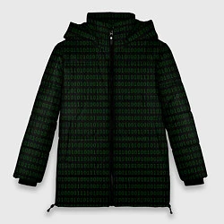 Куртка зимняя женская Однотонный двоичный код, цвет: 3D-светло-серый