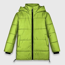 Куртка зимняя женская Текстурированный ярко зеленый салатовый, цвет: 3D-светло-серый