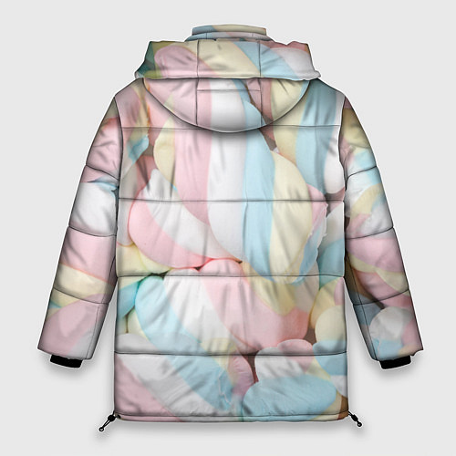 Женская зимняя куртка Маршмелллоу паттерн / 3D-Светло-серый – фото 2