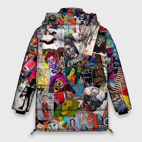 Женская зимняя куртка Art Trash / 3D-Красный – фото 2