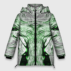 Женская зимняя куртка Зеленый узор