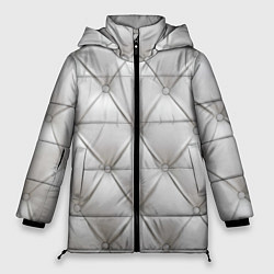 Куртка зимняя женская Стёганая мебельная кожа - texture, цвет: 3D-черный